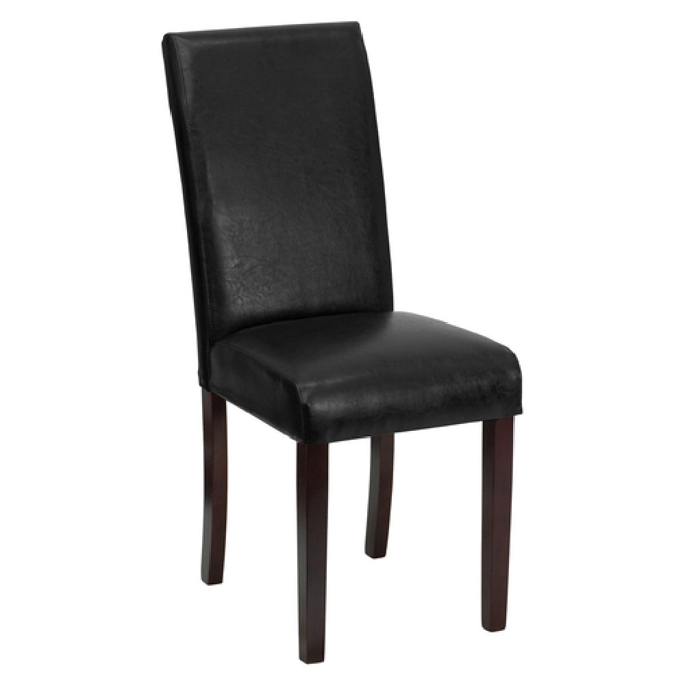 Flash Furniture BT-350-BK-LEA-023-GG Parsons Side Chair 250 Lb. Weight Capacity