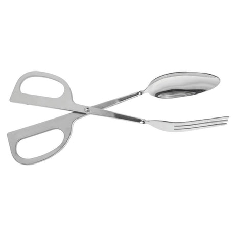 Hubert 60124 - Scissor Salad Tongs, 10-1/2", Spoon & Fork Ends
