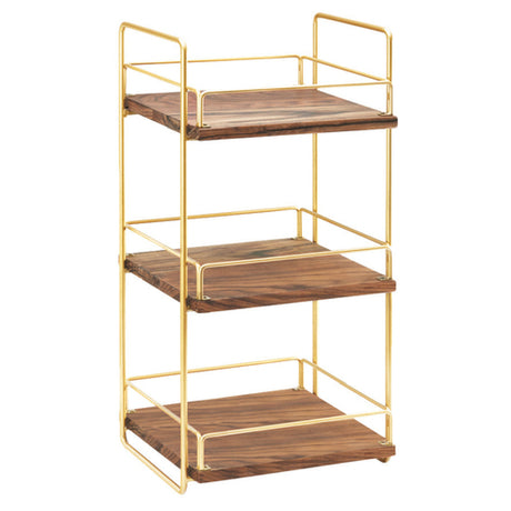 Cal Mil 3704-3-46 Mid-Century Merchandiser 13"W X 12"D X 26"H 3-tier