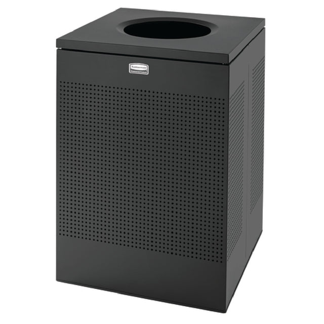 Rubbermaid FGSC22EPLTBK - Silhouette Indoor Receptacle, 40 Gallon, 21-3/4" X 21-3/4" X 31-1/4"H