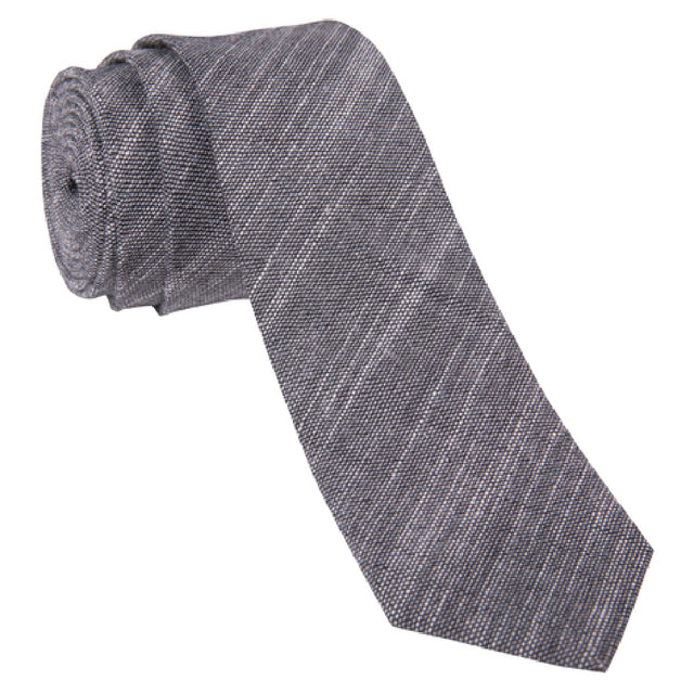 Chef Works TNN02-BSL-0 Neck Tie Crosshatch Pattern 65/35 Poly/cotton