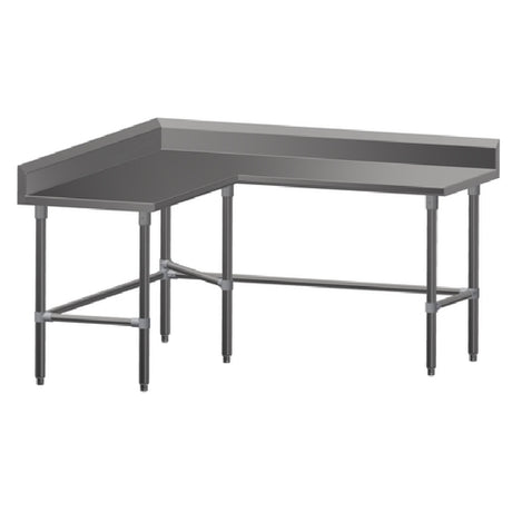 John Boos ST6R5-L2460SBK Work Table L-shaped 60"W X 60"D X 40-3/4"H Overall Size