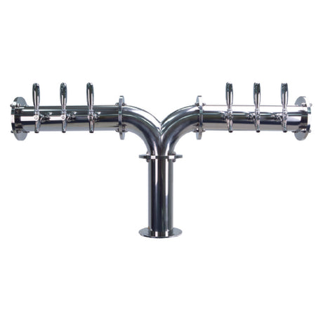 Micro Matic TT-Y-6KR-11 Titan "Y" Draft Tower 6 Faucets Polished Stainless Steel