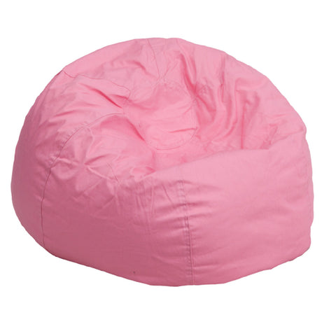 Flash Furniture DG-BEAN-LARGE-SOLID-PK-GG Bean Bag Chair Oversized Removable Slip Cover