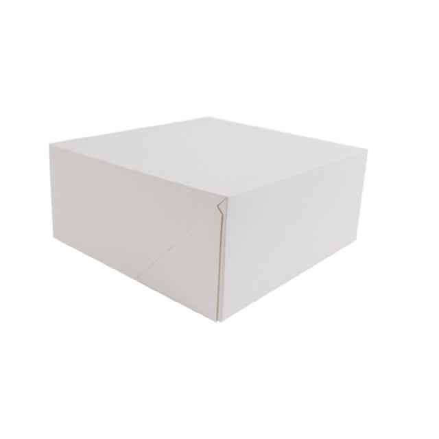 PacknWood 209BP189 - Pastry Box, 7.09"L X 7.09"W X 3.15"H, White