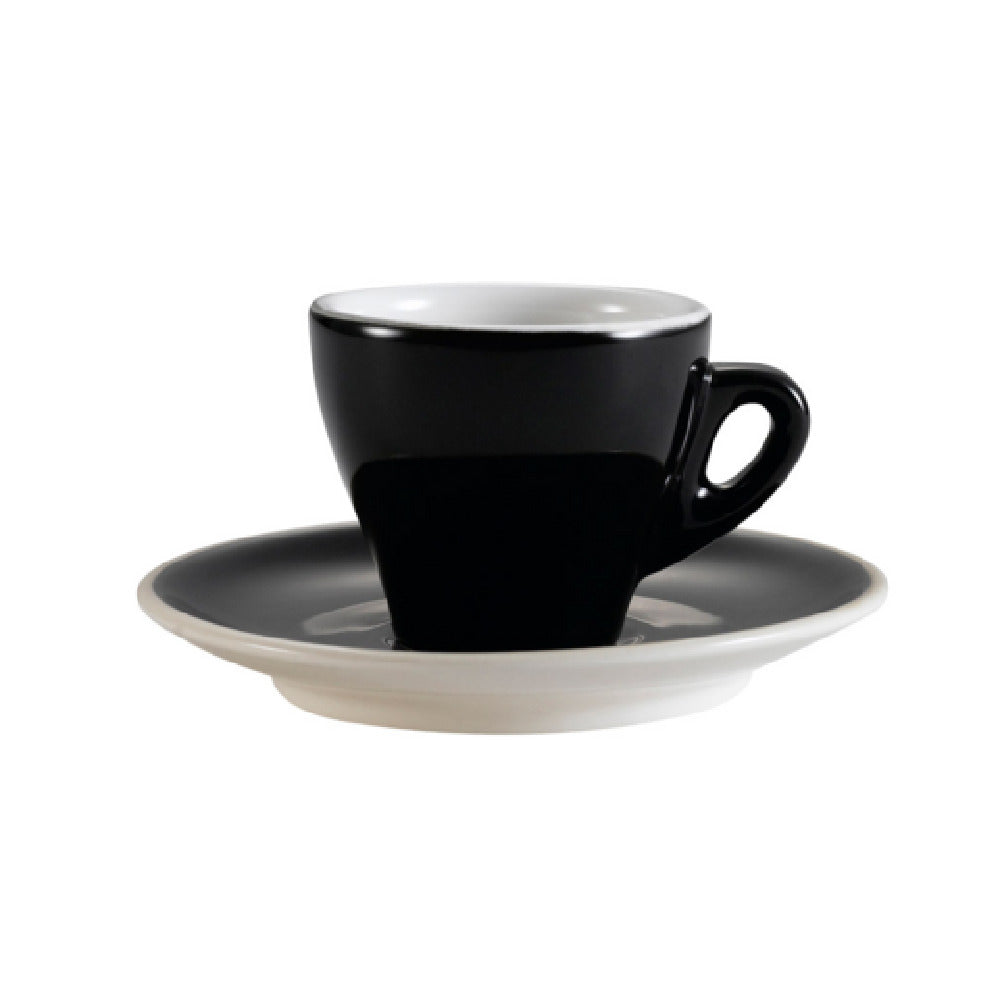 CAC China E-3-BLK Cup And Saucer Set 2-piece Includes: (1) 3-1/2 Oz.