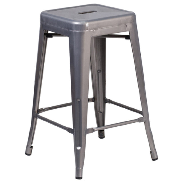 Flash Furniture XU-DG-TP0004-24-GG Bar Stool 500 Lb. Weight Capacity Backless