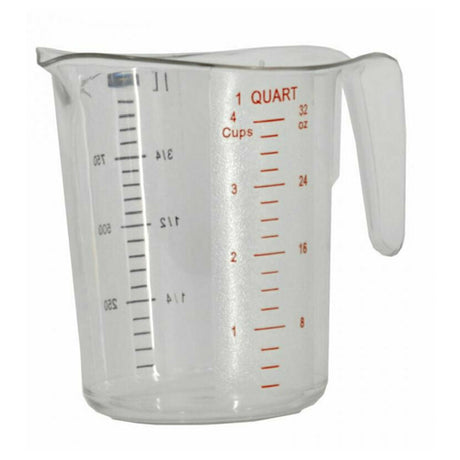 Omcan 80572 (80572) Measuring Cup 1 Quart (1000ml) Capacity Raised External Markings Quarts & Liters