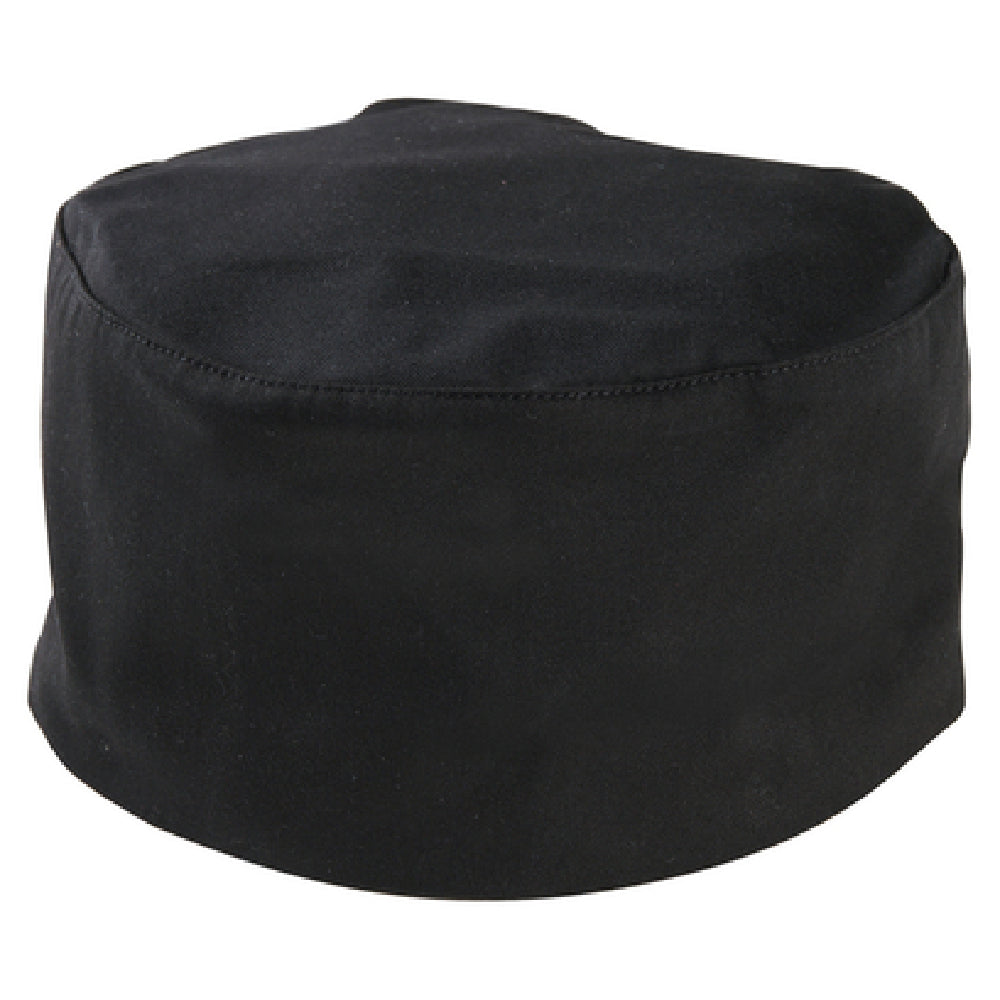 Mercer Culinary M60075BK1X Millennia® Baker's Skull Cap No Mesh Adjustable Velcro Closure