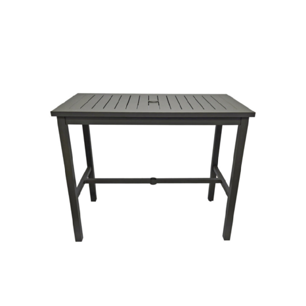 Grosfillex US931288 Sigma Complete Outdoor Table 51" X 28" X 42"H Rectangular