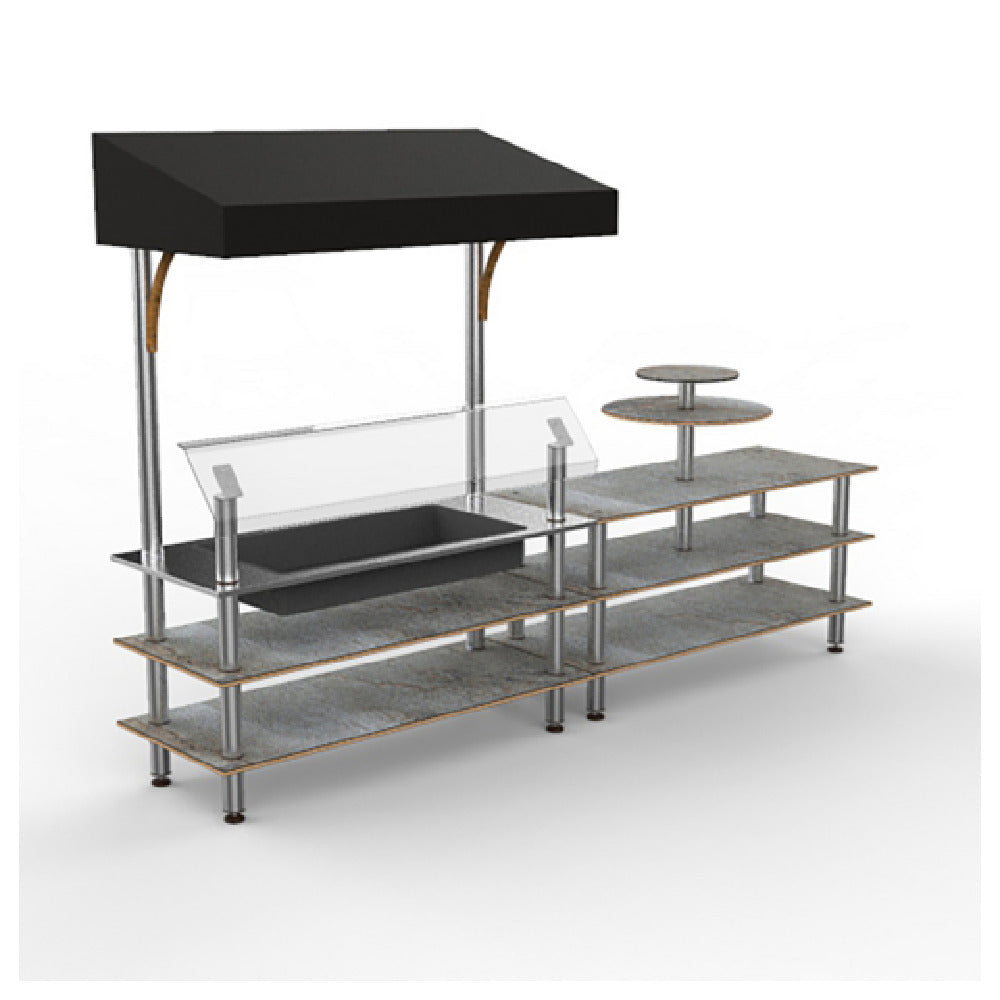 Steelite MGCMLE04GSBF Display Station Mixed Materials (minimum = Case Quantity 1 Per Case) (repack Item)