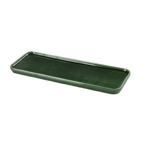 Yanco GG-515 Green Gem Plate 16"W X 5-5/8"D X 3/4"H Rectangular