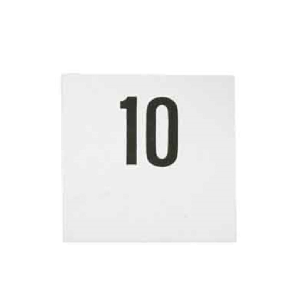 Bauscher Hepp 41.8050.0000 - Table Number, 4-1/2"L (115mm) X 4-5/16"W (110mm), Plastic