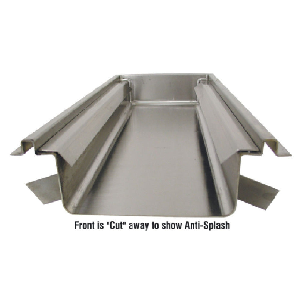 Advance Tabco FT-1 Anti-Splash Guard Factory Installed (per Linear Foot)