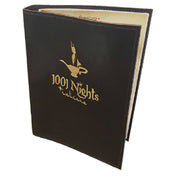 Menu Solutions FLEXLEATH-A Menu Cover Holds 5-1/2" X 8-1/2" Inserts Single Panel With 1 View