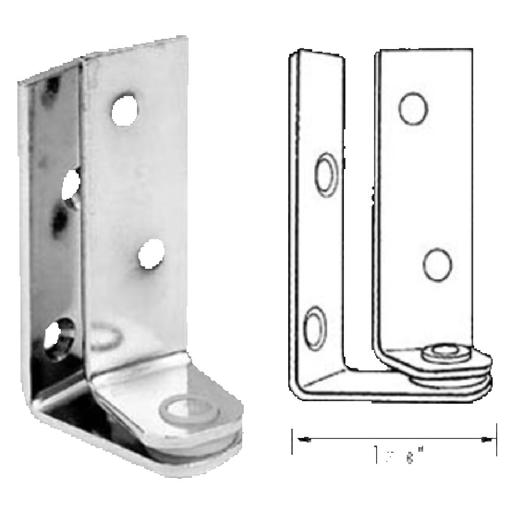 Franklin Machine Products 123-1198 Pivot Hinge 1-7/8" X 3-5/16" H Nickel-plated Steel