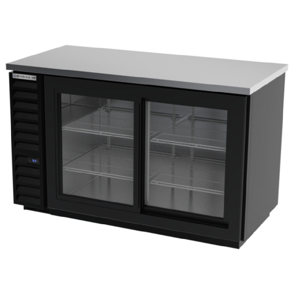 Beverage Air BB58HC-1-GS-B Refrigerated Back Bar Storage Cabinet Two-section 59"W