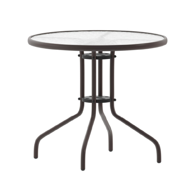 Flash Furniture TLH-070-2-BZ-GG Bellamy Patio Table 31-1/2" Dia. X 28"H Round