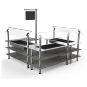 Steelite MGCMLB03GSXF Mogogo Buffet Solutions Modular Chilled Salad Station 3-tier
