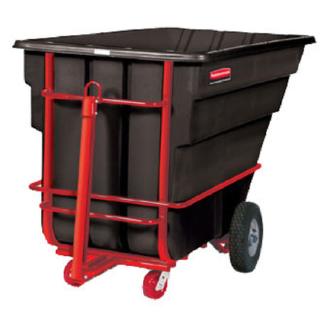 Rubbermaid FG102641BLA - Heavy Duty Tilt Truck, Towable, Open Top