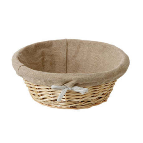 Matfer 573476 Table Top Bread Basket 8-3/4" Dia. Linen Lined