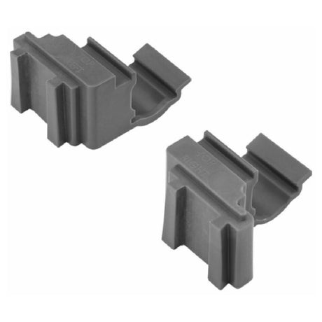 Cambro CBCC8580 Camshelving® Basics Plus Corner Connector Set Brushed Graphite (8) Sets