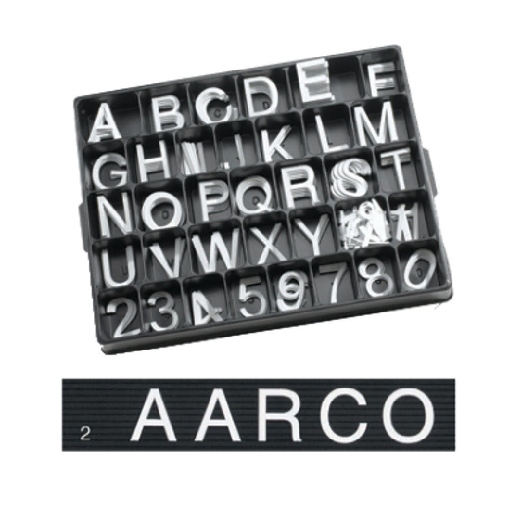 Aarco HFD2.0 Letter Set 2"H Helvetica Typeface