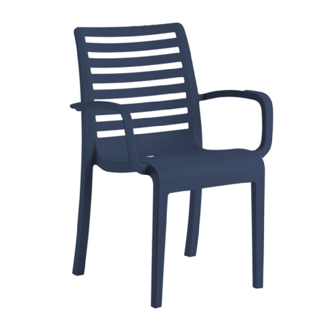 Grosfillex UT954056 - Astoria Stacking Armchair, 23.6"W X 23.4"D X 34.7"H, Technopolymer With Air Molding Technology