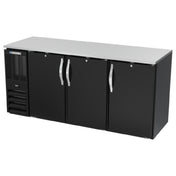 Beverage Air BBN72HC-F-B - Refrigerated Food Rated Back Bar Storage Cabinet, Three-section