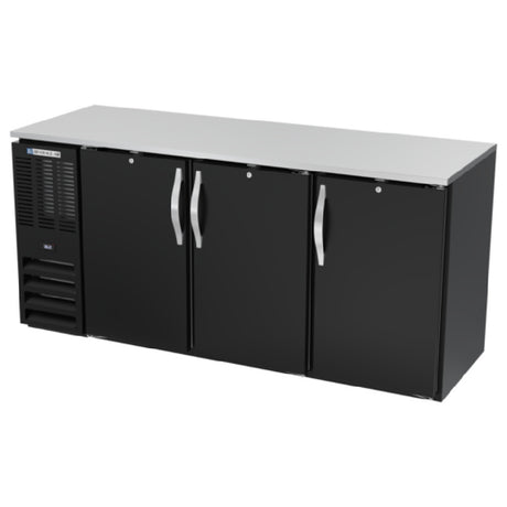 Beverage Air BBN72HC-F-B - Refrigerated Food Rated Back Bar Storage Cabinet, Three-section