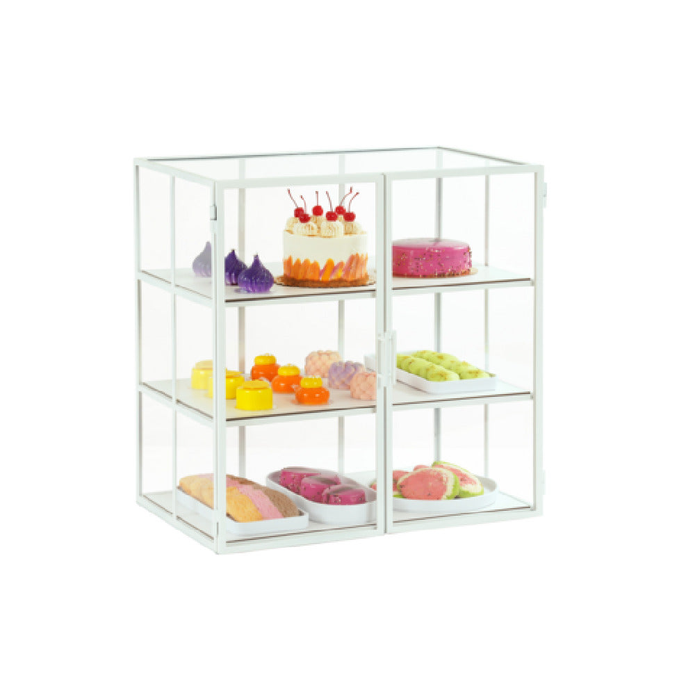 Cal Mil 22116-15 Juno Large Display Case 26.5"W X 17"D X 26.75"H 3-tier