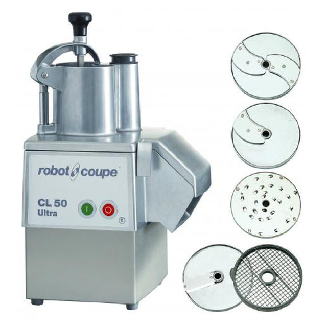 Robot Coupe CL50EUPIZZA CL50 ULTRA Pizza Pack Pack Includes: Commercial Food Processor With Vegetable Prep Attachment With Kidney Shaped & Cylindrical Hopper (no Bowl)