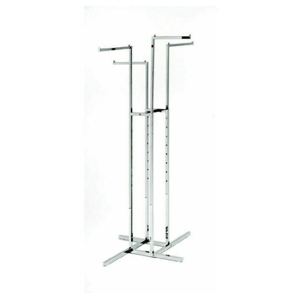 Hubert 32257 - Garment Rack, 4-way: (4) 16" Straight Arms, 41" Overall Width