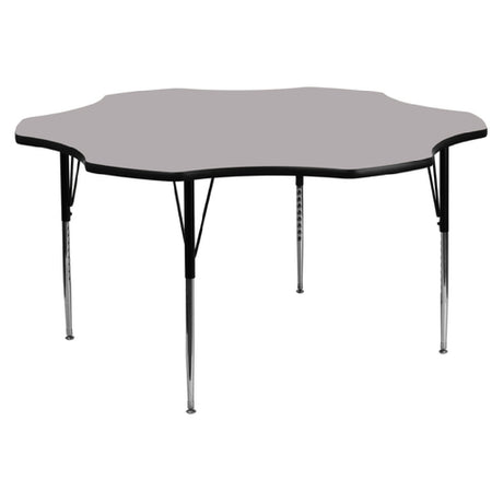 Flash Furniture XU-A60-FLR-GY-T-A-GG Activity Table 60"W X 60"D X 21-1/8" To 30-1/8" Adjustable Height