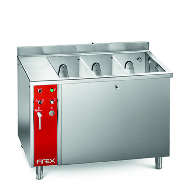 Firex ULWD-3 Vegetable Washer 3 Sections Automatic Water Filling Controlled By Level Probe And Electromagnetic Switch