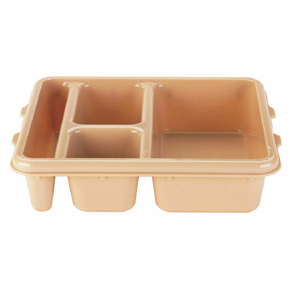 Cambro 9114CW133 Meal Delivery Camwear® Tray 4-compartment With Flatware Compartment