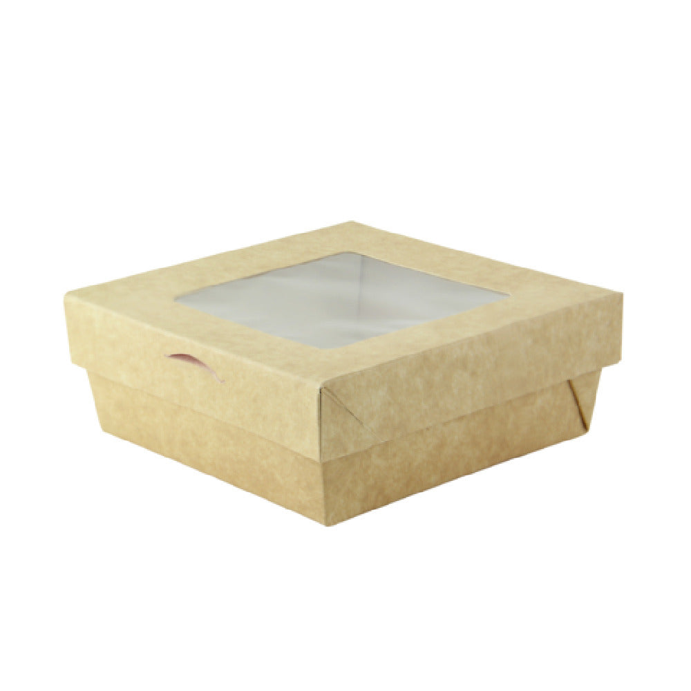 PacknWood 210KRBAK115K - Kray Box With PET Lid, 4.5"W X 4.5"D X 1.6"H, 12oz.