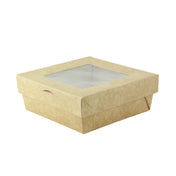 PacknWood 210KRBAK115K - Kray Box With PET Lid, 4.5"W X 4.5"D X 1.6"H, 12oz.