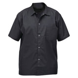 Winco UNF-1KL Broadway Chef Shirt Short Sleeved Snap Buttons