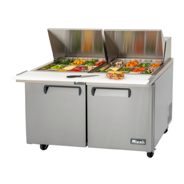 Migali Industries C-SP60-24BT-HC Competitor Series® Refrigerated Counter/Big Top Sandwich Prep Table