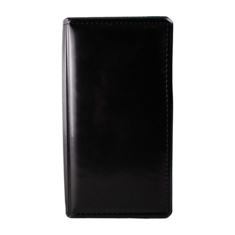 Risch 5000P BLACK NOPRINT Padded Vinyl Check Presenter In Black 5" X 9" Stitched Edges