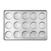 TableCraft Products 13522 - Hamburger Bun Pan, 25-3/4"W X 17-3/4"D X 1-1/2"H, 15 Moulds (3 Rows Of 5)