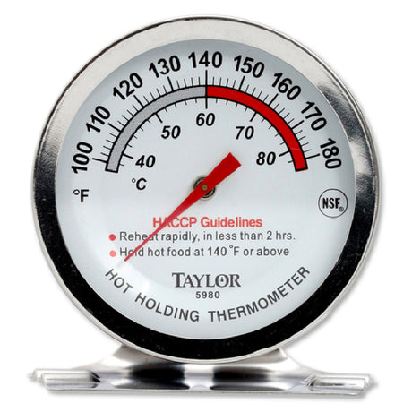 Taylor 5980N Professional Series Hot Holding Thermometer 2" Dial With Stainless Steel Casing