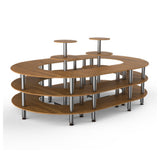 Steelite MGCMSB08BSXF - Closed Stadium Station, 129.0" X 81.5" X 55.0", Modular