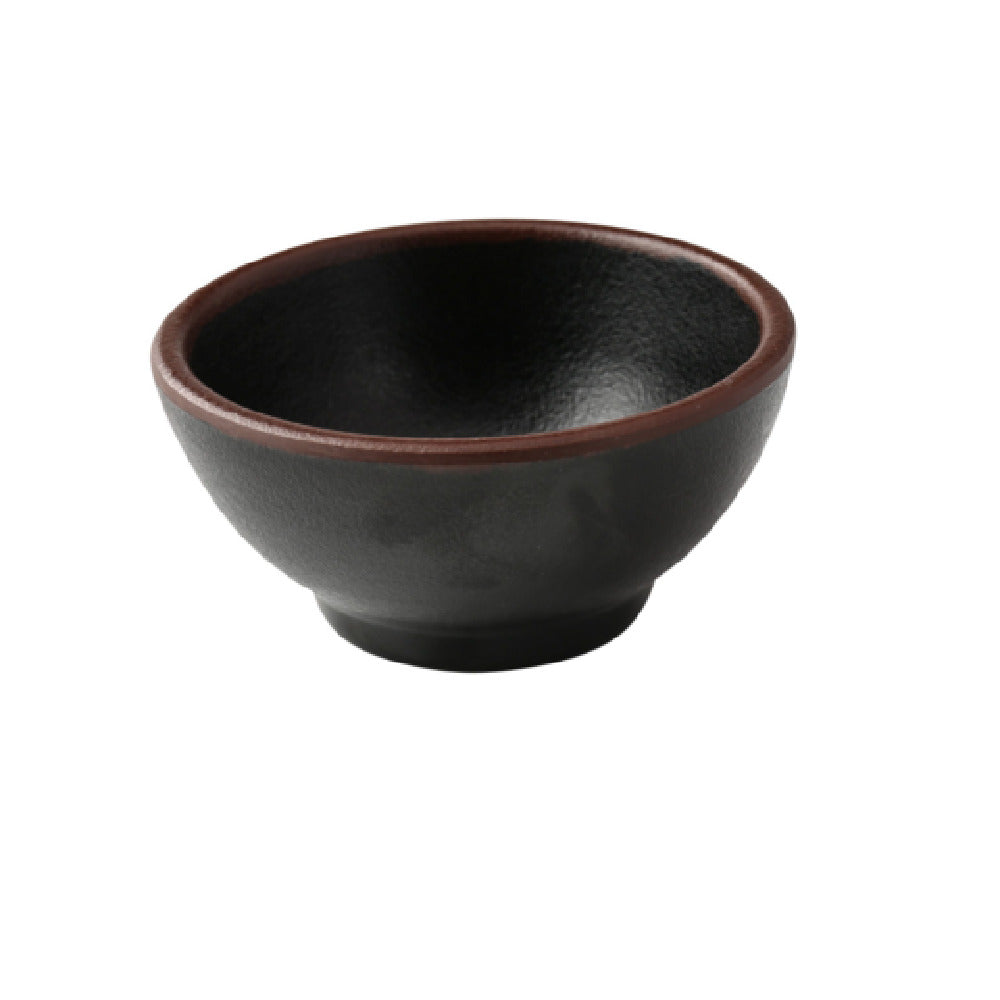 Yanco NA-5003BK Nature Art Condiment Server 3-1/2"dia. X 1-5/8"H 4 Oz