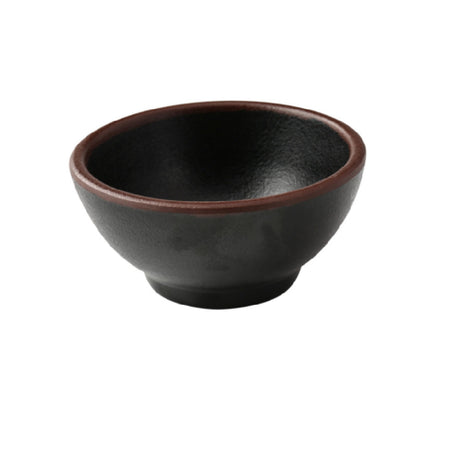 Yanco NA-5003BK Nature Art Condiment Server 3-1/2"dia. X 1-5/8"H 4 Oz