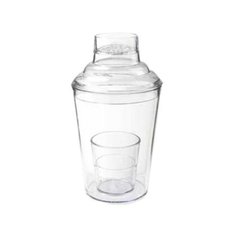 GET Enterprises SH-175-1-CL Shaker Set 3 Piece 17-1/2 Oz. (19.85 Oz. Rim Full)