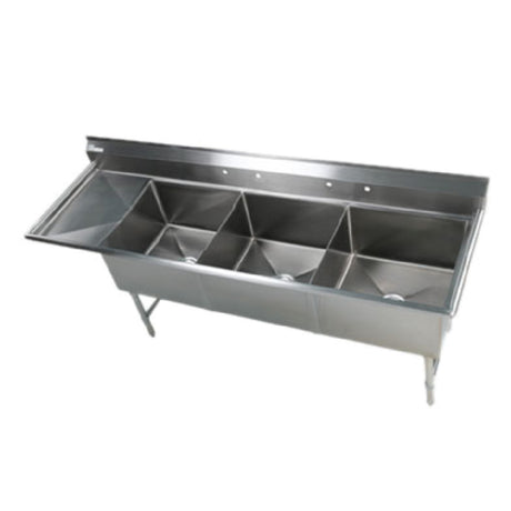 Klinger's Trading EIT3DL Elite Sink Three Compartment 92-1/2"W X 29-1/2"D X 41"H
