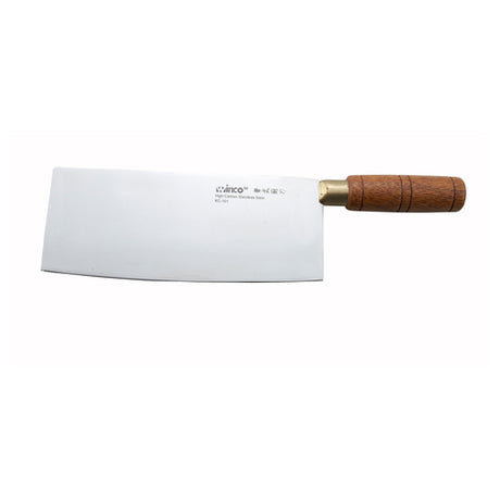 Winco KC-101 Chinese Cleaver 8" X 3-1/2" Blade Wooden Handle