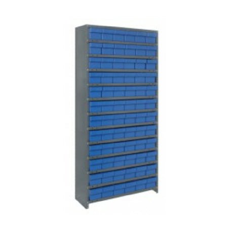 Quantum CL1275-601_BLUE - Shelving Unit, Closed, 12"D X 36"L X 75"H